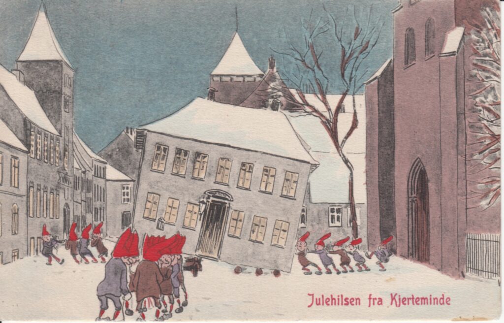Julepostkort fra Kerteminde. Foto: Kerteminde Byhistoriske Arkiv