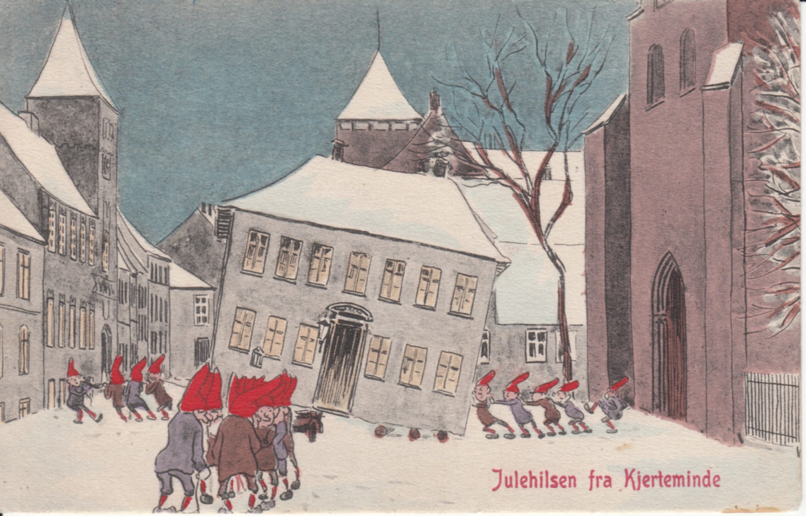 Julepostkort fra Kerteminde. Foto: Kerteminde Byhistoriske Arkiv Julepostkort fra Kerteminde. Foto: Kerteminde Byhistoriske Arkiv