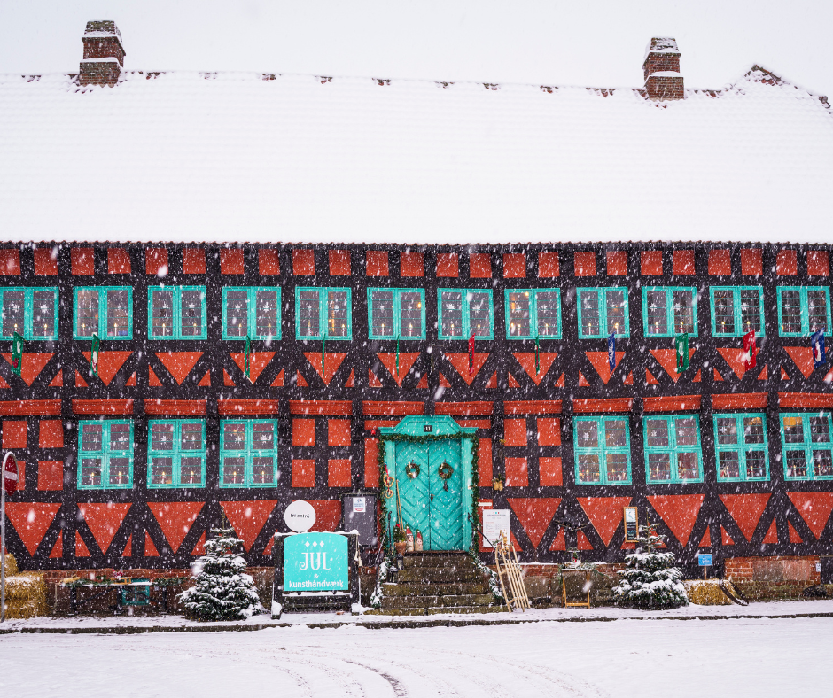Borgmestergården i snevejr. Foto: Johnny Wichmann